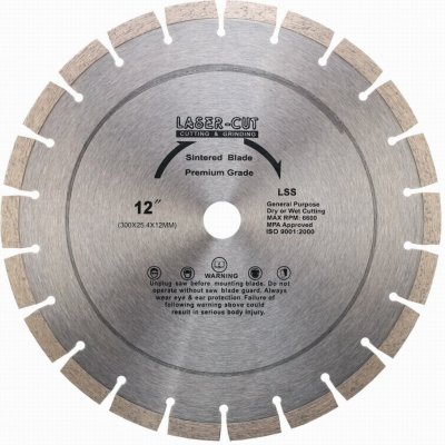 Laser Cut Kotouč diamantový řezný 300 x 25,4 x 12 mm L001210