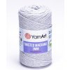 Příze Pletací příze YarnArt TWISTED MACRAME 3mm 756 světle šedá, jednobarevná, 250g/195m