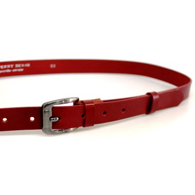 Penny Belts dámský kožený opasek 172-93 červený – Zboží Mobilmania