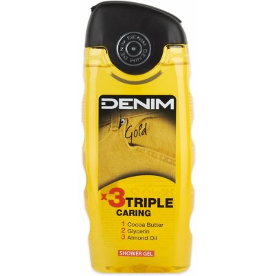 Denim Gold Triple Caring sprchový gel 250 ml – Zboží Mobilmania