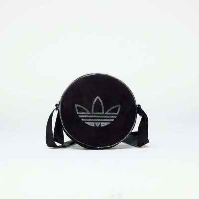 adidas Rhinestones Fake Suede Round Bag Black – Zboží Mobilmania