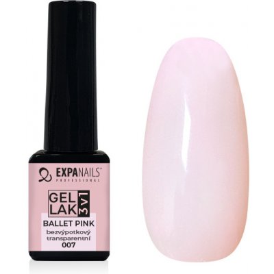 Expa nails expanails uv led gel lak 3v1 ballet pink transparent 5 ml – Zbozi.Blesk.cz
