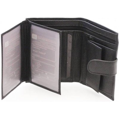 Luxusní pánská kožená peněženka se zápinkou Lukas černá – Zboží Mobilmania