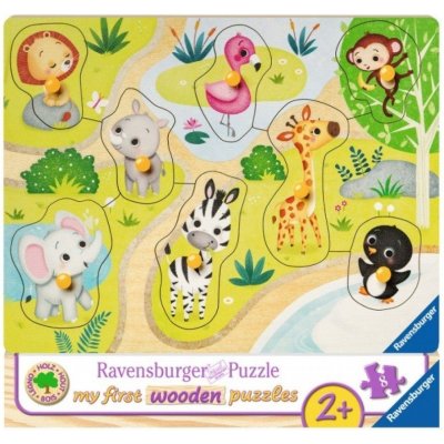Ravensburger dřevěná vkládačka Zvířátka v ZOO – Zboží Mobilmania