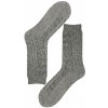 Top kvalitní pánské vlněné ponožky LY307 šedá