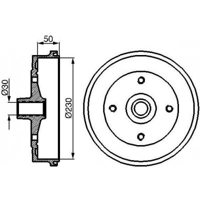 Brzdový buben BOSCH 0 986 477 030 – Zbozi.Blesk.cz