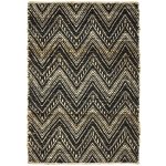 House Doctor Rohožka Monta Nature/Black černá 60 x 90 cm – Zboží Dáma