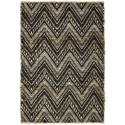 House Doctor Rohožka Monta Nature/Black černá 60 x 90 cm – Zboží Dáma