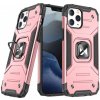 Pouzdro a kryt na mobilní telefon Apple Pouzdro MG Ring Armor iPhone 13 Pro Max, růžové