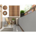 MyBestHome Balkonová ratanová zástěna s očky MALMO, béžová/hnědá, 110 cm 1300 g/m2 110x300 cm – Zboží Mobilmania