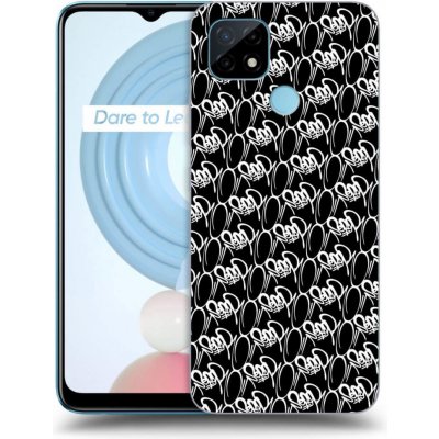 Pouzdro Picasee silikonové Realme C21 - Separ - White On Black 2 černé – Zboží Živě