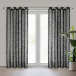 Takoy Závěs LAUREL zdobený nadýchanou mohérovou přízí 140 x 250 cm-HF-456255 | 140 x 250 cm – Hledejceny.cz