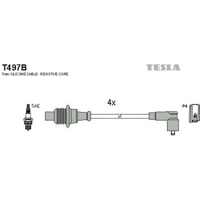 Sada kabelů pro zapalování TESLA T497B – Hledejceny.cz
