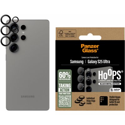 PanzerGlass tvrzené sklo HOOPS Camera Protector černé , Samsung Galaxy S25 Ultra PGRHOBLG38488 – Zboží Živě