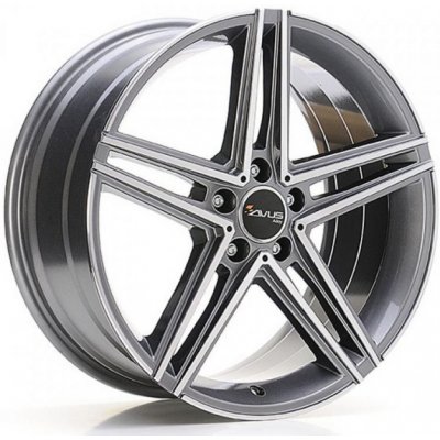 Avus Racing AC-515 8,5x19 5x112 ET45 anthracite polished – Zboží Mobilmania