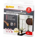 Vorel TO-76762 Těsnění do oken a dveří samolepící 9 x7,4 mm TYP D 6m hnědé – HobbyKompas.cz