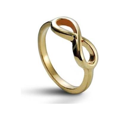 Šperky4U prsten Infinity nekonečno zlacený BX1016 – Zbozi.Blesk.cz
