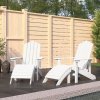 Zahradní židle a křeslo zahrada-XL Zahradní křesla Adirondack 2 ks s podnožkami HDPE bílá