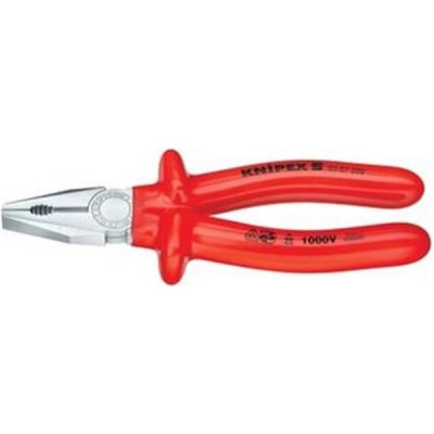 Knipex 03 07 200 - Kleště kombinované 200mm, izolované 1000V VDE, chromované, máčené rukojeti, DIN ISO 5746 – Zbozi.Blesk.cz