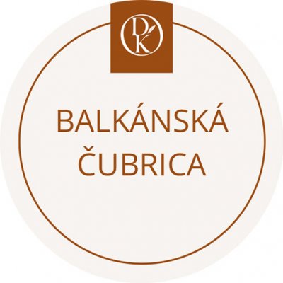 Davídkovo koření Etiketa Balkánská čubrica béžová průměr 4,5 cm 1 ks – Sleviste.cz