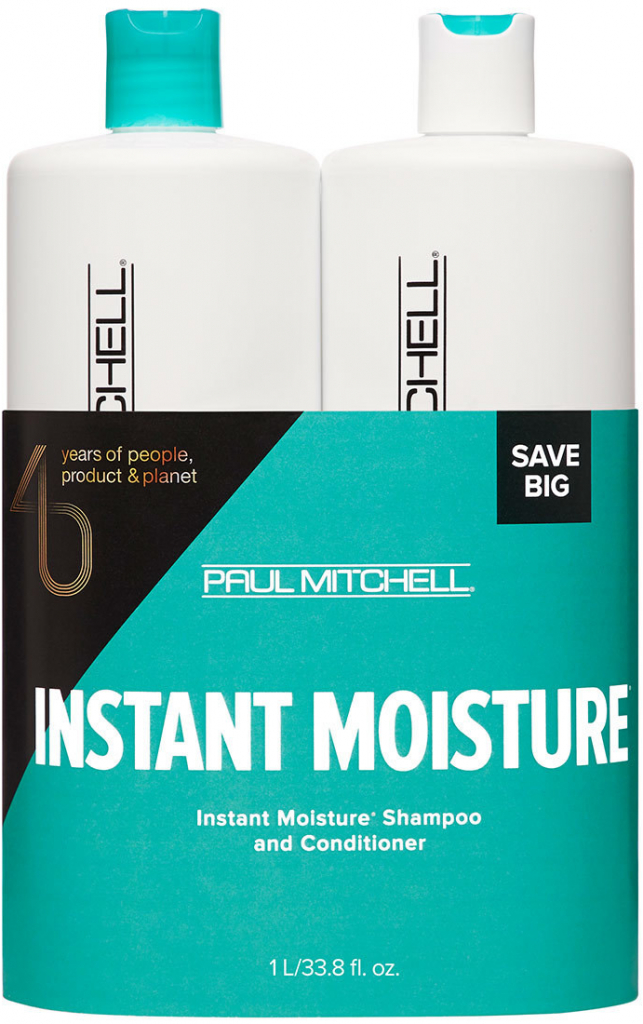 Paul Mitchell Save on Moisture šampon 1000 ml + Paul Mitchell Save on Moisture kondicionér 1000 ml dárková sada