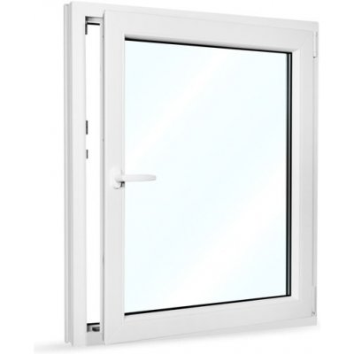 SkladOken.cz Okno jednokřídlé 95x110 cm bílé otevíravé i sklopné PRAVÉ – Hledejceny.cz