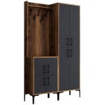 ASIR Předsíňová stěna BERLIN ořech černý – Zboží Dáma