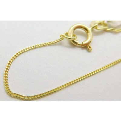 Klenoty Budín Dámský zlatý přívěskový řetízek tenký pancer ZC0025XJ90-8542 – Zboží Dáma