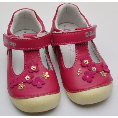 D.D. Step dětské sandále 015-467B tm. růžová – Sleviste.cz