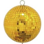 Eurolite Zrcadlová koule 15cm zlatá – Zbozi.Blesk.cz