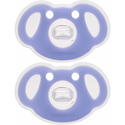 Mombella dětské dudlíky 2 ks modrá – Zboží Mobilmania