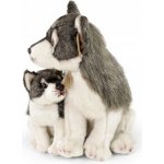 Rappa vlk s mládětem sedící 27 cm – Zboží Dáma