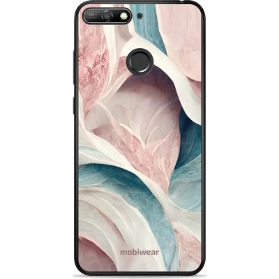 Pouzdro Mobiwear Glossy Huawei Y6 Prime 2018 - G026G - Růžový a zelenkavý mramor – Zbozi.Blesk.cz