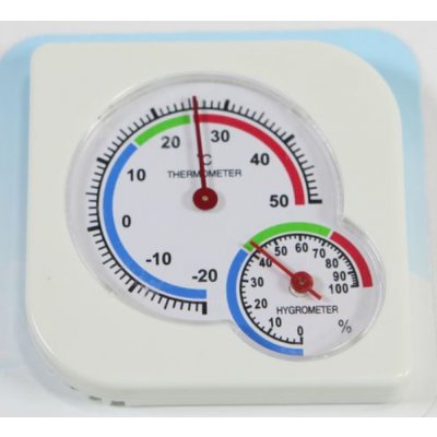Teploměr s vlhkoměrem hranatý – Sleviste.cz