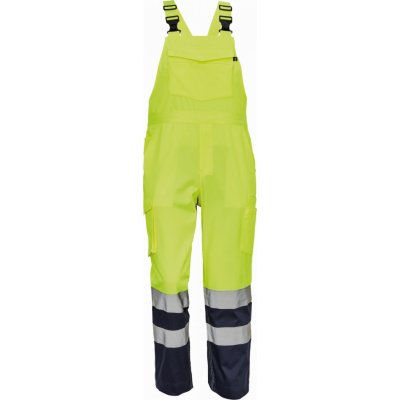 Cerva LORCA HV Pracovní kalhoty s laclem žluté / navy 03530004720 – Zboží Mobilmania