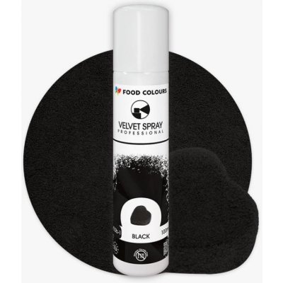 Food Colours sametový sprej Black 100 ml – Zboží Dáma