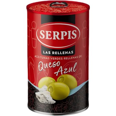 Serpis Olivy plněné modrým sýrem 300 g – Hledejceny.cz