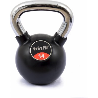 TRINFIT Kettlebell kov guma s chrom madlem 14 kg – Hledejceny.cz