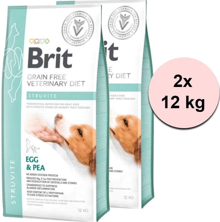 Brit Veterinary Diet Dog Grain Free Struvite 2 x 12 kg