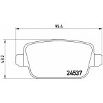 BREMBO Sada brzdových destiček P 24 075 – Hledejceny.cz