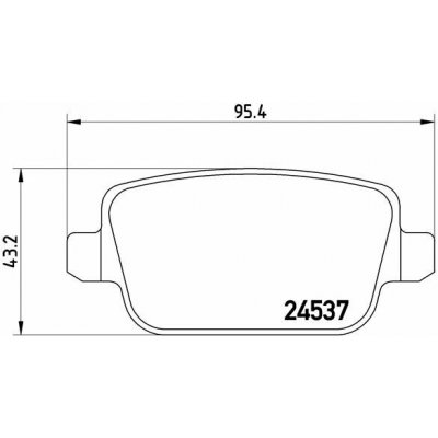 BREMBO Sada brzdových destiček P 24 075 – Hledejceny.cz