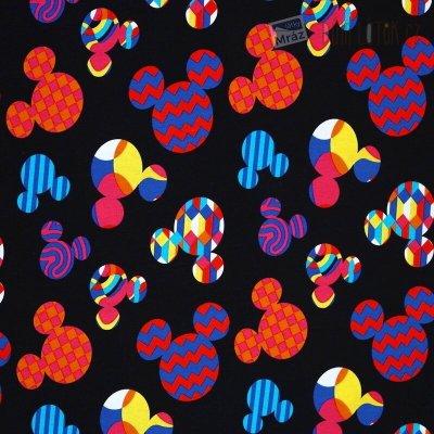 Úplet Mickey Mouse, digitální tisk - zbytek látky, délka 200 cm – Hledejceny.cz