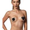 Erotický šperk Sunspice Nipple Covers Heart Black