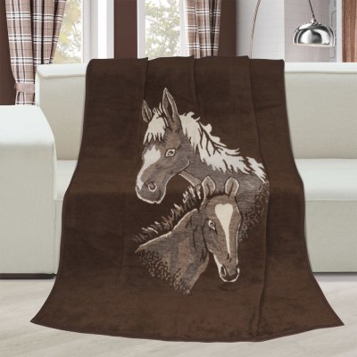 Brotex deka Karmela koně 150x200 – Zboží Mobilmania