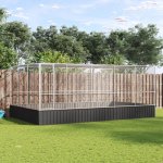 vidaXL Voliéra s nástavbou stříbrná 518 x 307 x 212 cm ocel – Hledejceny.cz
