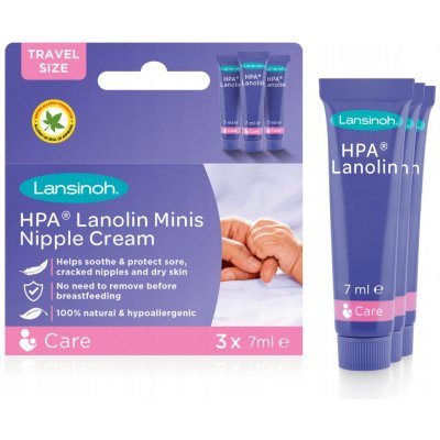 Lansinoh HPA lanolin Minis krém na bradavky 3 x 7 ml – Zboží Dáma