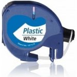 GIGAPRINT Páska Dymo LetraTag 12mm x 4m plastová bílá, 59422, S0721560 – Zboží Živě