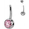 Piercing Šperky4U Push In piercingu do pupíku titan TIT1272-P