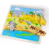 Dřevěná hračka Bigjigs Toys vkládačka se zvukem Safari