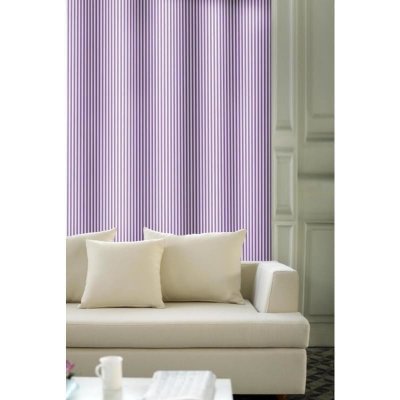 Závěs dekorační, OXY Proužky 150 cm, fialovobéžové 150 cm – Hledejceny.cz